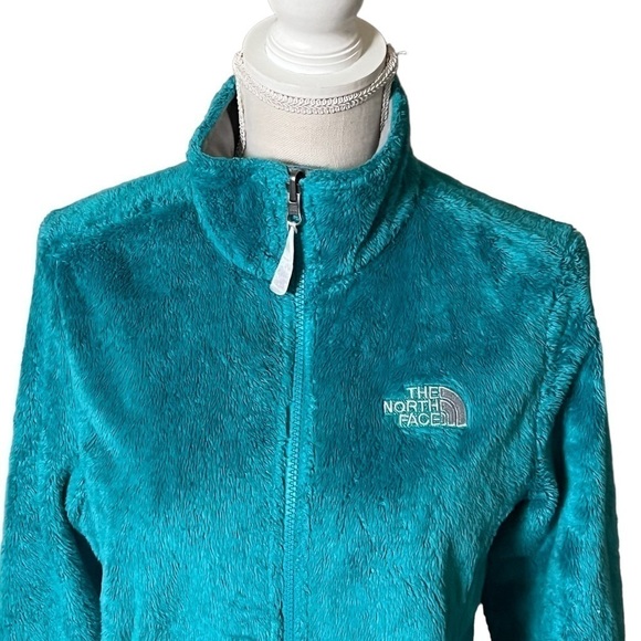The North Face Turquoise Fuzzy Jacket Size S - Picture 2 of 7